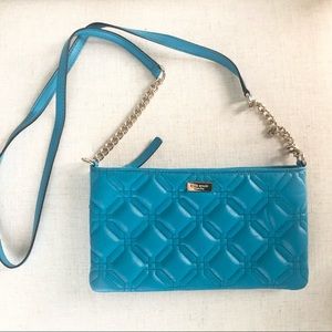 💋SOLD💋Kate Spade Quilted Blue Crossbody Purse